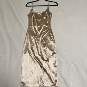 Champagne bodycon dress size S